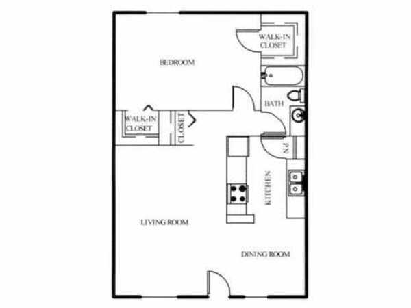 1 Bed 1 Bath (A2)