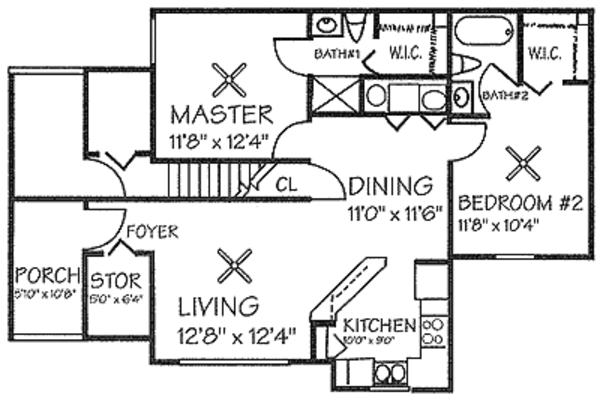 2 Bedroom, 2 Bath