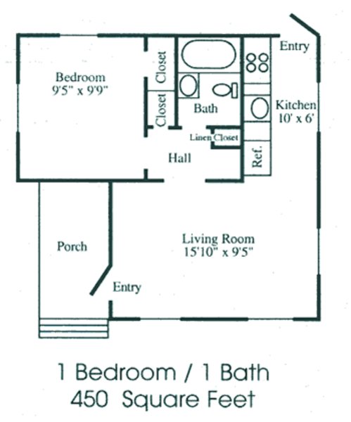 1 Bed 1 Bath