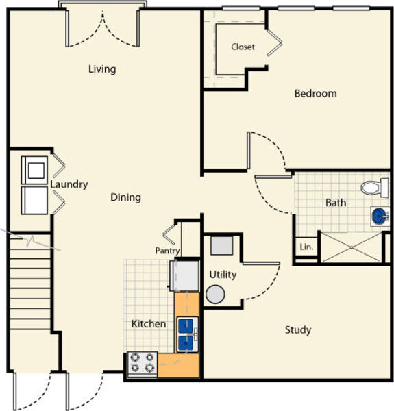 1 Bed 1 Bath