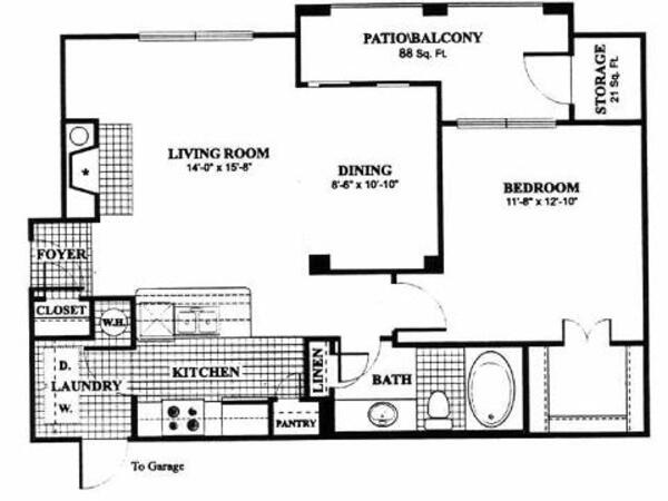 1 Bed 1 Bath (A3)
