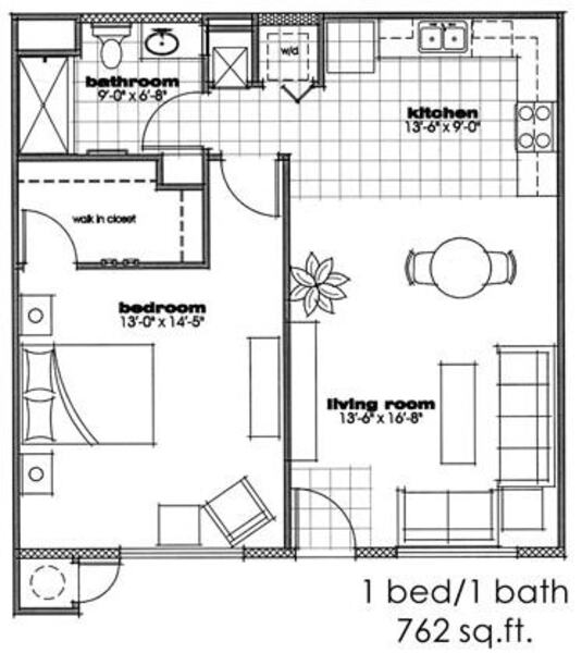 1 Bed 1 Bath