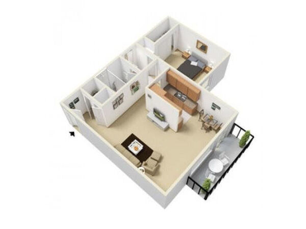 B 1 Bed