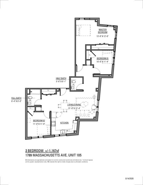1789 Massachusetts Ave, Unit 105