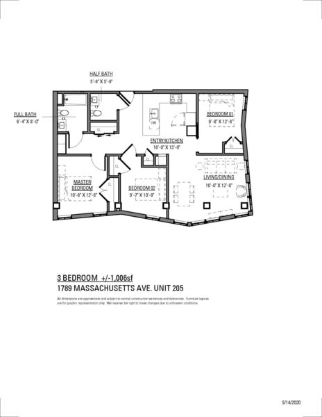 1789 Massachusetts Ave, Unit 205