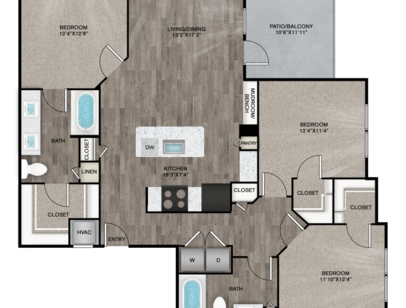 C1: Beds - 3: Baths - 2: SqFt Range - 1342 to 1342