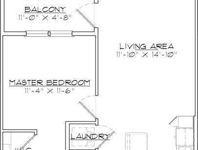 A4: Beds - 1: Baths - 1: SqFt Range - 656 to