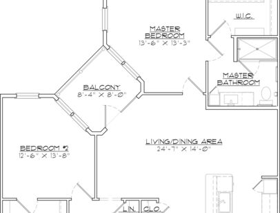 B15: Beds - 2: Baths - 2: SqFt Range - 1203 to
