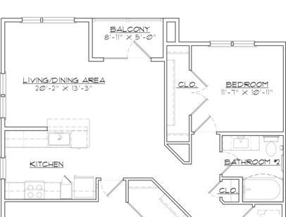 B12: Beds - 2: Baths - 2: SqFt Range - 1174 to