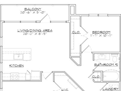 B3: Beds - 2: Baths - 2: SqFt Range - 1110 to