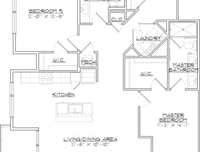 B20: Beds - 2: Baths - 2: SqFt Range - 1300 to