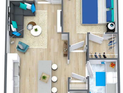 A1: Beds - 1: Baths - 1: SqFt Range - 644 to