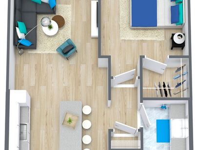 A11: Beds - 1: Baths - 1: SqFt Range - 714 to