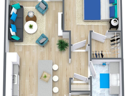 A6: Beds - 1: Baths - 1: SqFt Range - 661 to