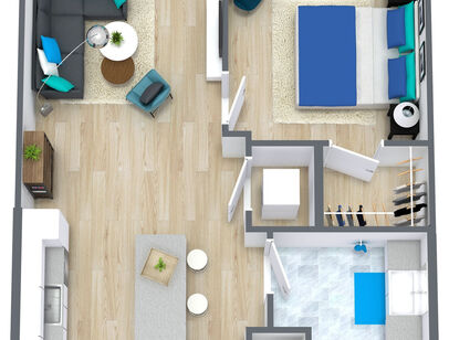 A8: Beds - 1: Baths - 1: SqFt Range - 670 to