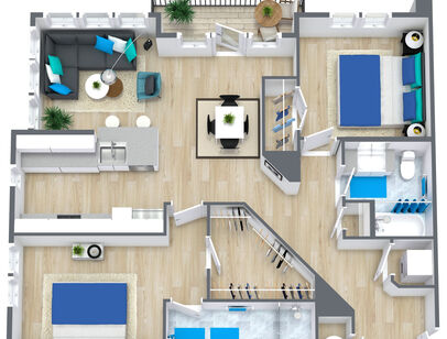 B10: Beds - 2: Baths - 2: SqFt Range - 1146 to