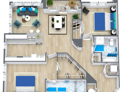 B13: Beds - 2: Baths - 2: SqFt Range - 1185 to