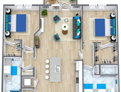 B4: Beds - 2: Baths - 2: SqFt Range - 1112 to