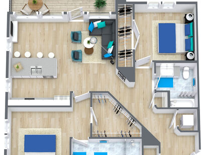 B7: Beds - 2: Baths - 2: SqFt Range - 1112 to