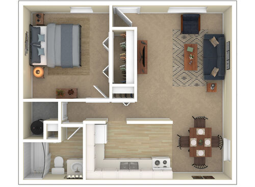 1 BR- 30% of Gross Income: Beds - 1: Baths - 1: SqFt Range - 600 to 600