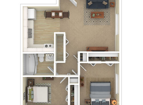 2BR - 30% of Gross Income: Beds - 2: Baths - 1: SqFt Range - 720 to 720