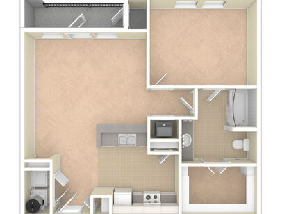 A1: Beds - 1: Baths - 1: SqFt Range - 800 to 800