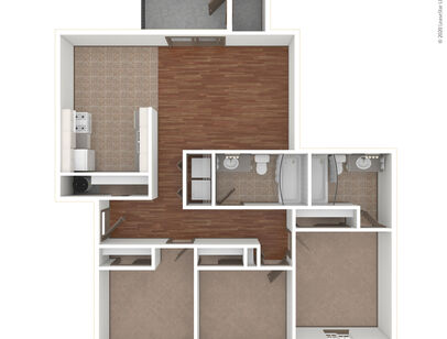 East Ridge 3x2 3D Unfurnished