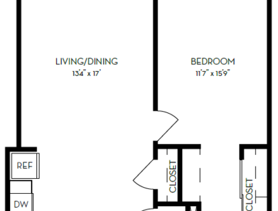 4m.1A3: Beds - 1: Baths - 1: SqFt Range - 803 to 803