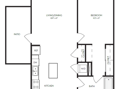 4m.1A5: Beds - 1: Baths - 1: SqFt Range - 840 to 840