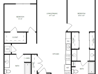4m.2A3: Beds - 2: Baths - 2: SqFt Range - 1171 to 1171