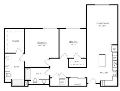 4m.2D1: Beds - 2: Baths - 2: SqFt Range - 1267 to 1267