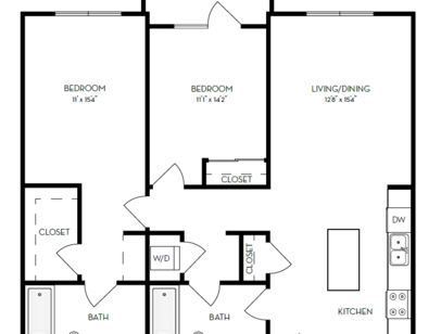 4m.2G1: Beds - 2: Baths - 2: SqFt Range - 1095 to 1095