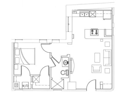 Avery: Beds - 1: Baths - 1: SqFt Range - 687 to 687