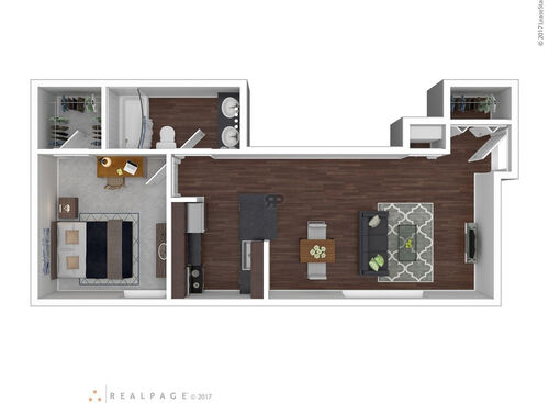 Hemlock: Beds - 1: Baths - 1: SqFt Range - 575 to
