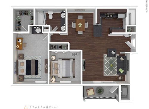 Juniper: Beds - 2: Baths - 1: SqFt Range - 980 to