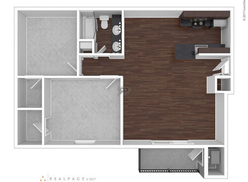 Spruce: Beds - 2: Baths - 1: SqFt Range - 937 to