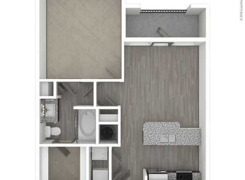 Aviation: Beds - 1: Baths - 1: SqFt Range - 661 to 661