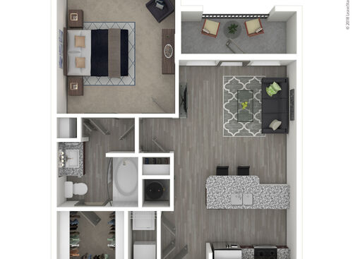 Aviation: Beds - 1: Baths - 1: SqFt Range - 661 to 661