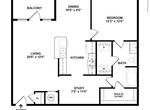 Dominion: Beds - 1: Baths - 1: SqFt Range - 984 to 984