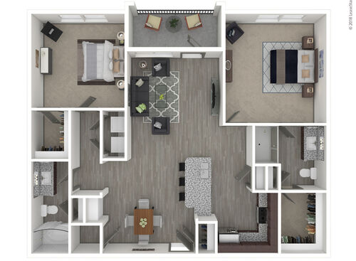 Hopson: Beds - 2: Baths - 2: SqFt Range - 1105 to 1105