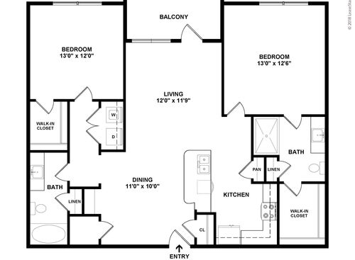 Hopson: Beds - 2: Baths - 2: SqFt Range - 1105 to 1105