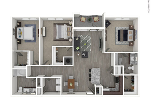 Paramount: Beds - 3: Baths - 2: SqFt Range - 1420 to 1420