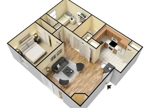 B1: Beds - 2: Baths - 1: SqFt Range - 900 to 900