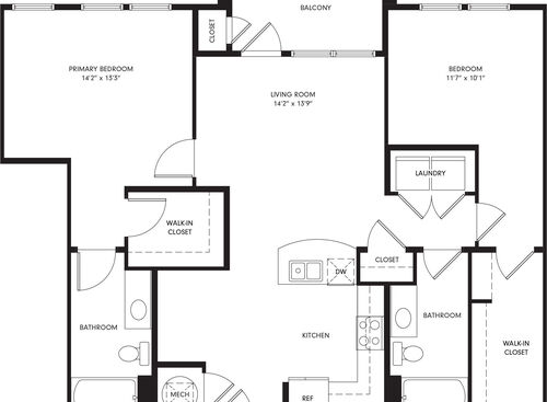 B2: Beds - 2: Baths - 2: SqFt Range - 1132 to 1132