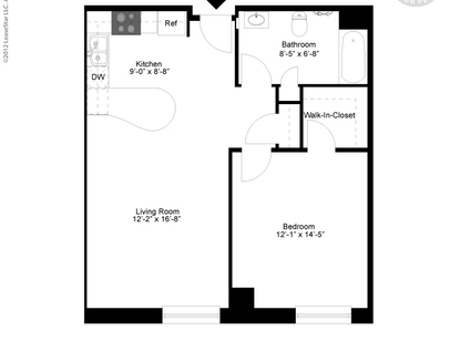 1 Bedroom 1 Bath: Beds - 1: Baths - 1: SqFt Range - 620 to 620