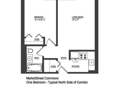 One Bedroom: Beds - 1: Baths - 1: SqFt Range - 400 to 400