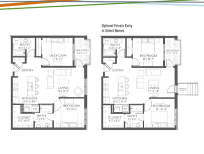 Mitchell: Beds - 2: Baths - 2: SqFt Range - 989 to 989