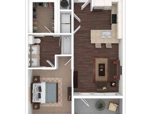A260: Beds - 1: Baths - 1: SqFt Range - 745 to 745