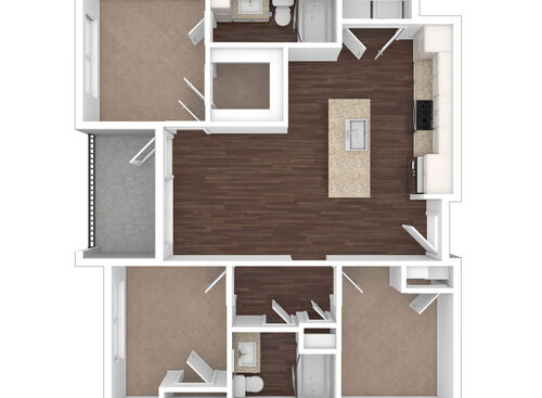 C160: Beds - 3: Baths - 2: SqFt Range - 1055 to 1055