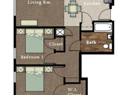 C: Beds - 2: Baths - 1: SqFt Range - 765 to